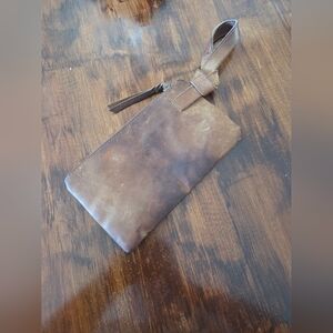 ABLE Genuine Leather Clutch with full Zipper Medium size